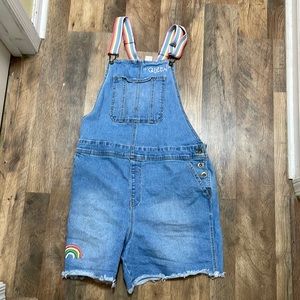 2022 Pride Short Overalls Shortalls Rainbow Strap Size Large